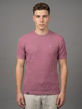Infinite Onion Pink Knitted Cotton T-Shirt