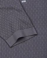 Infinite Ash Gray Knitted Cotton T-Shirt