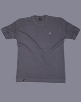 Infinite Ash Gray Knitted Cotton T-Shirt