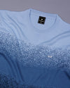 Windsor Blue Multicolor Knitted Cotton T-Shirt