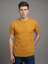 Loreto Turmeric Yellow Knitted Cotton T-Shirt
