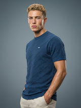 Richmond Tufts Blue Knitted Cotton T-Shirt
