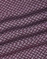 Formin Wine Purple Knitted Cotton Polo T-Shirt