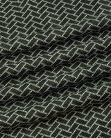 Loomiza Green with White Knitted Cotton Polo T-Shirt