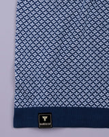 Formin Blue Knitted Cotton Polo T-Shirt