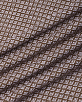 Formin Peanut Brown Knitted Cotton Polo T-Shirt