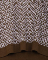 Formin Peanut Brown Knitted Cotton Polo T-Shirt