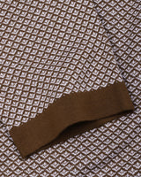 Formin Peanut Brown Knitted Cotton Polo T-Shirt
