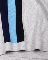 Kelvin Ivory Cream Melange Knitted Zipper Polo Designer T-Shirt