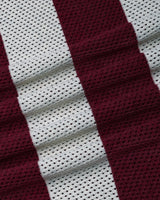 Jiron Maroon Knitted Cotton Zipper Polo T-Shirt