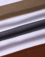 Mistral Brown Multicolor Stripe Knitted Cotton Polo T-Shirt