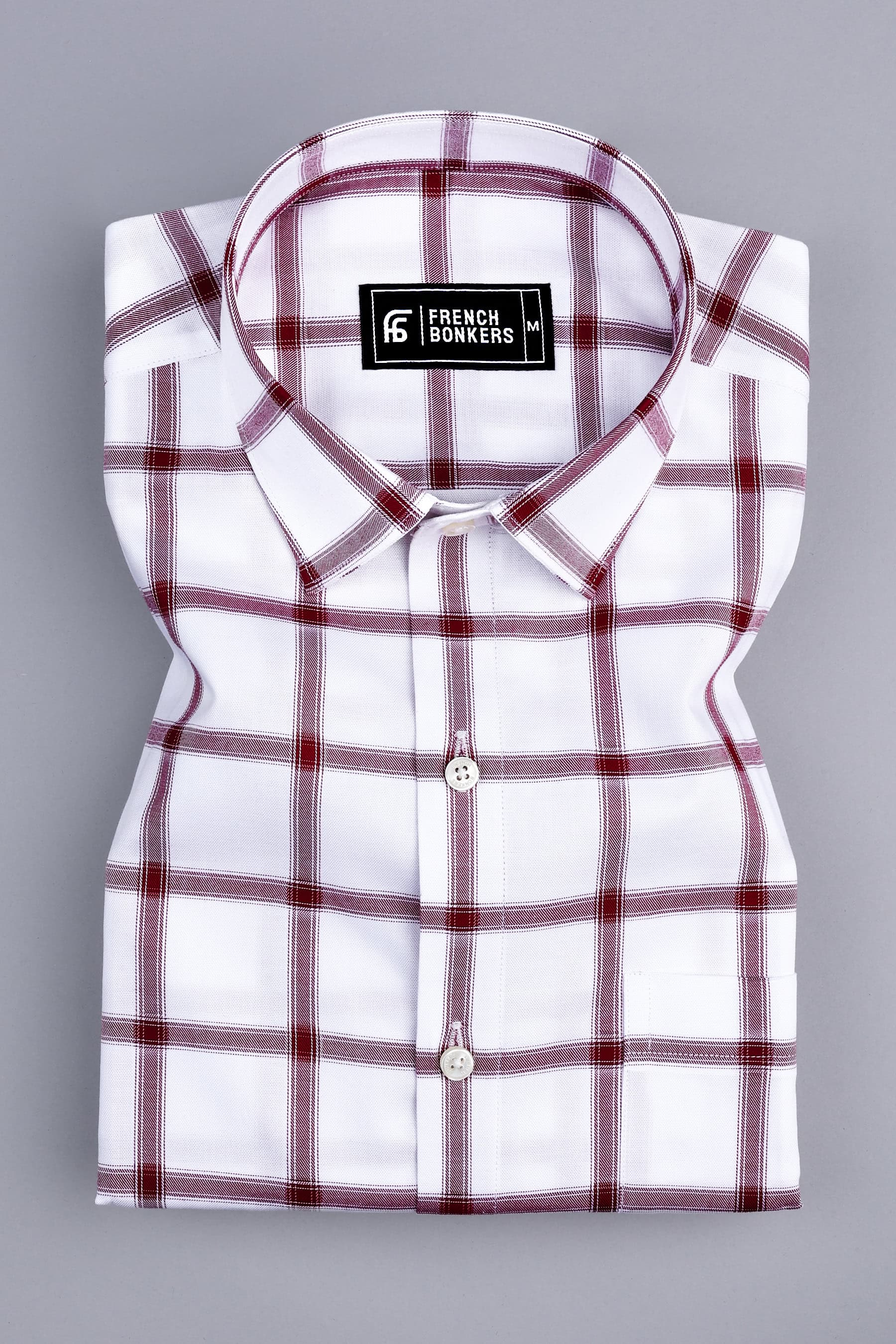 White with red windowpane check shirt – Hamercop
