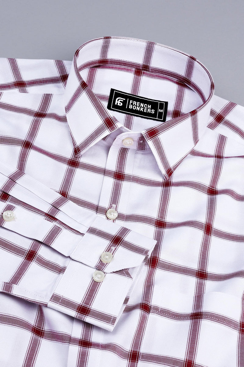 White with red windowpane check shirt – Hamercop
