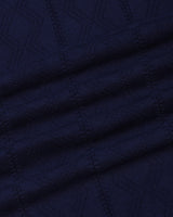 Weflon Blue Knitted Cotton Polo T-Shirt