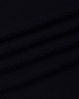 Turtle Black Knitted Cotton Polo T-Shirt