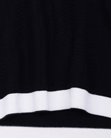 Turtle Black Knitted Cotton Polo T-Shirt