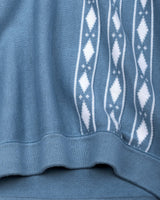 Jimra Dusty Blue Knitted Cotton Designer Polo T-Shirt