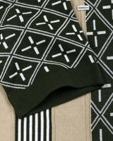 Pixin Green With Cream Knitted Cotton T-Shirt