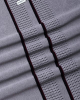 Blozen Gray Knitted Cotton Polo T-Shirt