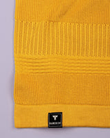 Venus Yellow Knitted Cotton Polo T-Shirt