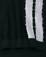 Unix Green With White Knitted Cotton Polo T-Shirt