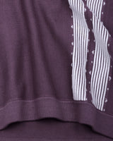 Unix Onion Pink With White Knitted Cotton Polo T-Shirt