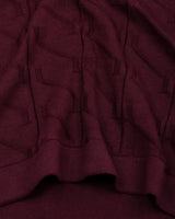 Roseate Wine purple Knitted Cotton T-Shirt