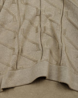 Roseate Cream Knitted Cotton T-Shirt