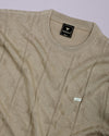 Roseate Cream Knitted Cotton T-Shirt
