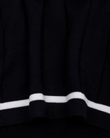 Drongo Black Knitted Cotton Polo T-Shirt