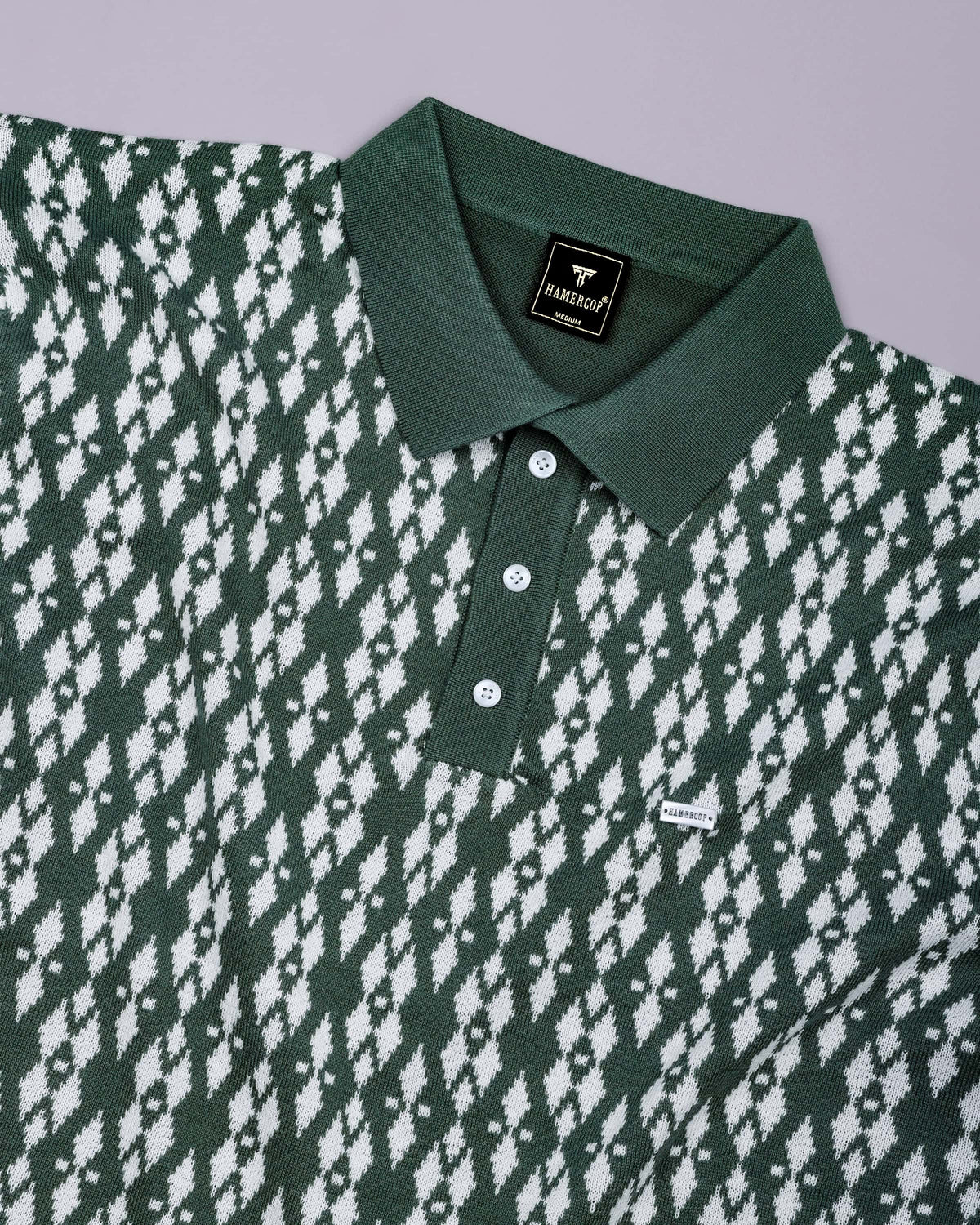 Black Knitted Cotton Polo T-Shirt – Hamercop