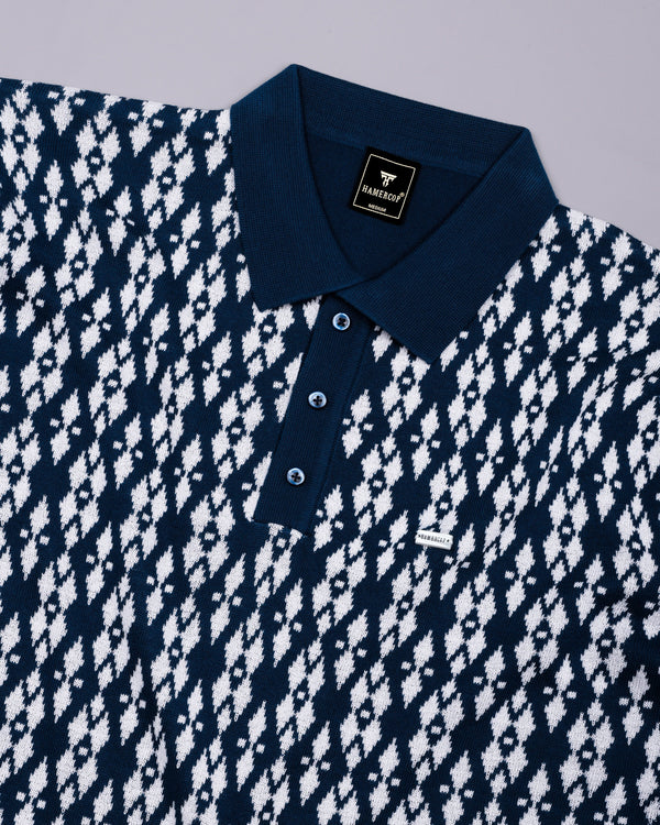 【新品】25ss h beauty&youth cotton polo knit Blue Knitted Cotton Polo T-Shirt – Hamercop