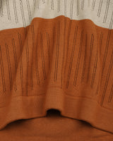 Tundra Brown Multicolor Stripe Knitted Cotton T-Shirt