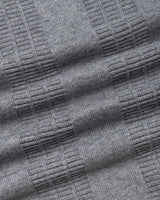 Hamilton Gray Melange Knitted Cotton Full Sleeves T-Shirt