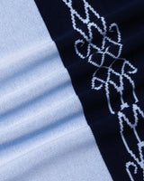 California SkyBlue Knitted Cotton Designer Polo T-Shirt