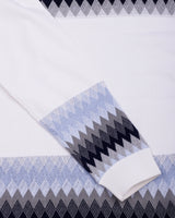 Freezon Blue Knitted Cotton Full Sleeves T-Shirt