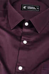 Rainbow wine satin cotton shirt