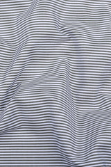 White with grey stripe cotton shirt