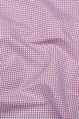 White with red rhombus shape printed cotton shirt