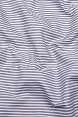 White With Gray Pencil Stripe Cotton Shirt