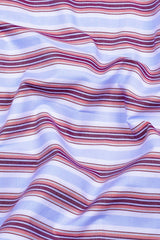 Sky Blue With Multicolor Stripe Cotton Shirt