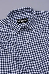 Broncos Blue With White Check Shirt