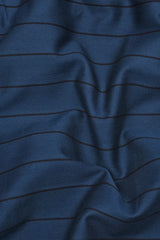 Blue With Black Border Stripe Shirt