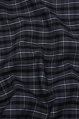 Black With White Line Check Shirt