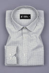 Green With White Printed Premium Cotton Shirt