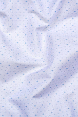 Snow White With Blue Printed Shirt