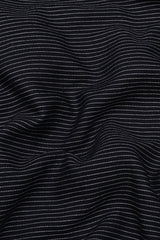 Black With Silver Pin Stripe Shirt