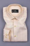 Yellow With White Twill Stripe Premium Shirt