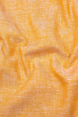 Yellow Linen Cotton Solid Shirt