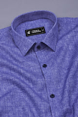 Blue Two Shaded Cotton Shirt